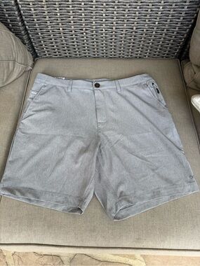 Infinity Linearflex, Flat-Front, Light Gray, Shorts with Stretch Comfort,Size 36